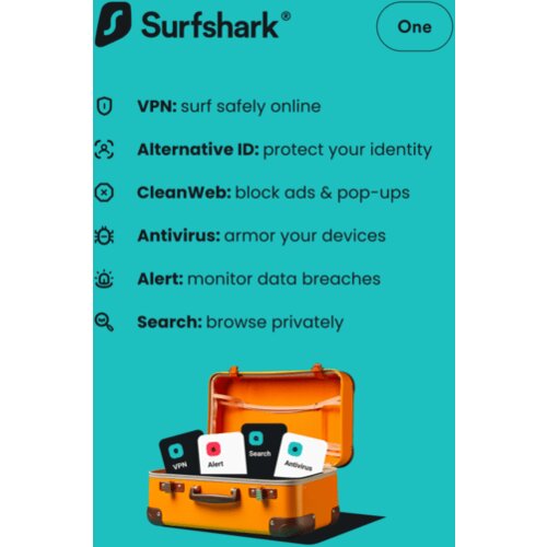 Surfshark One Unlimited Devices 1 Year Key GLOBAL Cene