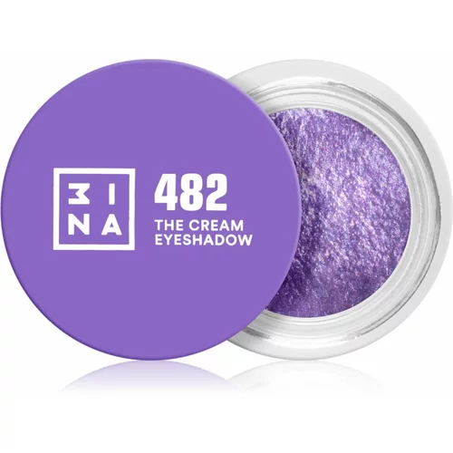3INA The 24H Cream Eyeshadow kremasto senčilo za oči odtenek 482 - Purple 3 ml