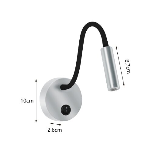  Brilagi - LED fleksibilna zidna lampa MAYA LED/3W/230V 4000K srebrna Slike