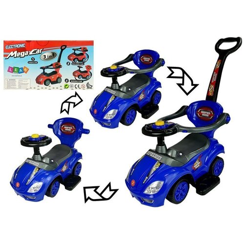  Dječja guralica Mega Car 3in1 - plava Slike