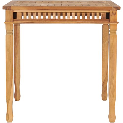 Maison Chic Vrtna miza - Vrtna jedilna miza 80x80x80 cm trdna tikovina, (21715428) Slike