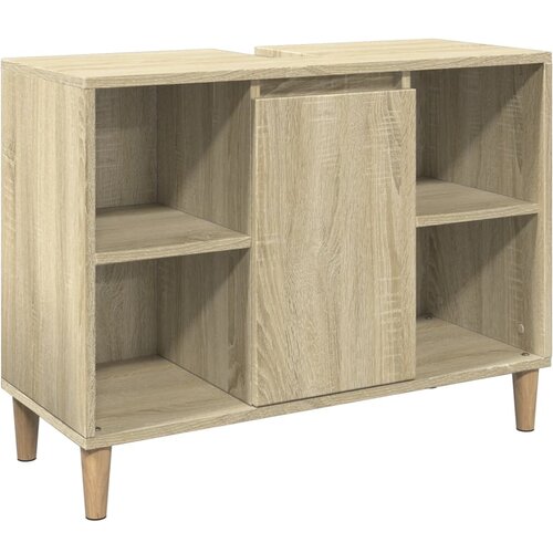 Maison Chic Kopalniška omarica - Kopalniški kabinet sonoma hrast 80x33x60 cm inženirski les, (21794549) Cene