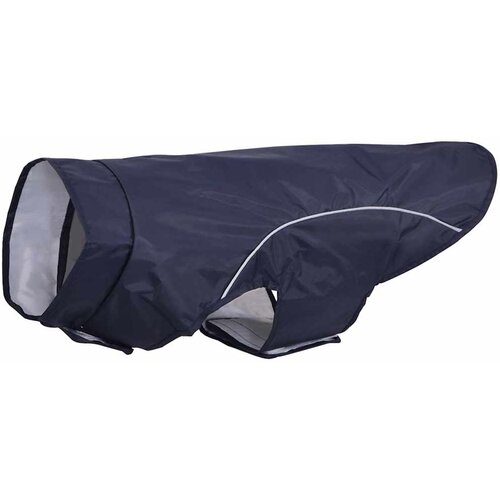 VidaXL Pasji dežni pla&amp;scaron;č z odsevnimi trakovi poliester temno moder XL, (5000294593) Slike