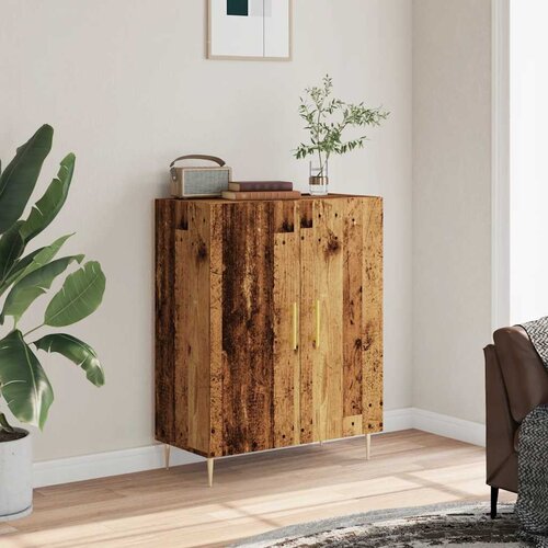 VidaXL Komoda boja starog drva 69,5x34x90 cm konstruiranog drva Slike