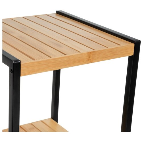 Casa Selecci&amp;oacute;n Bambusov regal v črni in naravni barvi 30x70 cm &amp;ndash; Slike