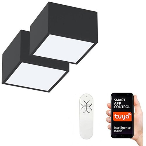  Immax Neo 07074L-15BD - Komplet 2x LED prigušiva svetiljka CANTO 2xLED/12W/230V + daljinski upravljač Cene