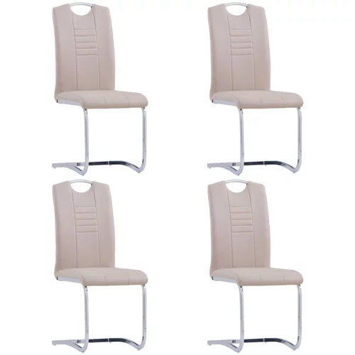  konzolne blagovaonske stolice od umjetne kože 4 kom cappuccino