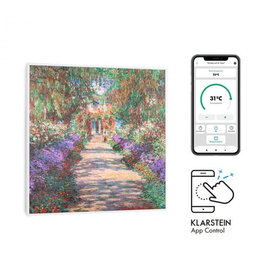 Klarstein wonderwall air art smart, infrardeči grelec, 60 x 60 cm, 350 w, aplikacija, vrtna pot Cene