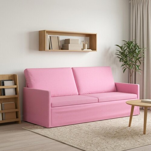 SOFA za 3 osobe Ružičasta 190 x 81 x 82 cm Tkanina Cijene