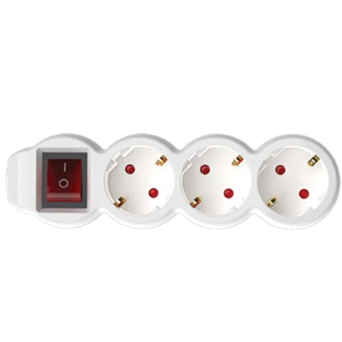 Somogyi Electronic razvodnik sa 3 mesta 10m 1.5mm2 + prekidač NV3K-10/WH/1,5 Cene