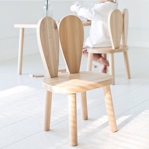Hanah home Bunny Chair - Brown Brown Kid's Chair Cene