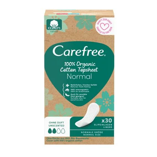 Carefree Organic Cotton Normal dnevni uložak 30 kom za ženske