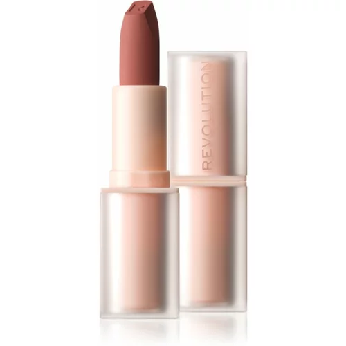 Makeup Revolution Lip Allure Soft Satin Lipstick kremasta šminka s satenastim zaključkom odtenek Brunch Pink Nude 3,2 g