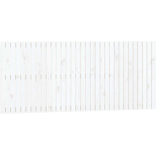  Zidno uzglavlje bijelo 204 x 3 x 90 cm od masivne borovine Slike