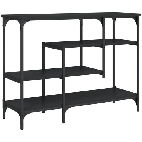 Maison Chic konzolna miza - miza ob steni s policami črna 100x35x75 cm, (21785965) Slike