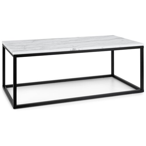 Besoa volos T100, stolić za kavu, 100 x 40 x 50 cm, mramor, interijer &amp;amp; eksterijer, crno / bijeli Slike