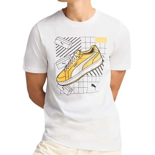 Puma Muška majica Graphics Sneaker Tee, Bela Cene