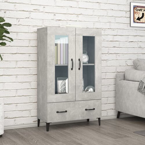  Visoka komoda siva boja betona 70x31x115 cm konstruirano drvo Cene
