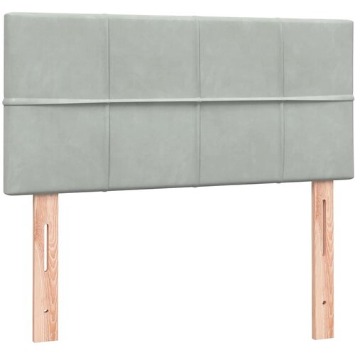 Box Spring krevet s madracem svijetlo sivi 80x210 cm bar&amp;scaron;un Slike