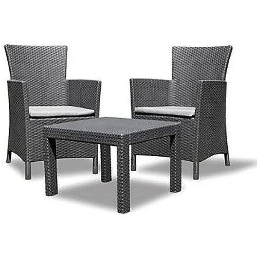 Allibert set rosario balcony sto/dve stolice sivi Cene
