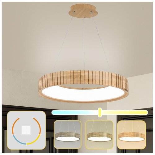  Brilagi - drveni LED luster na sajli FALCON WOOD MODERN LED/40W/230V, prečnik 60 cm Cene