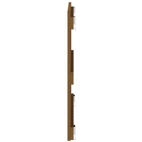  Uzglavlje za krevet boja meda 82,5x3x60 cm masivna borovina Slike