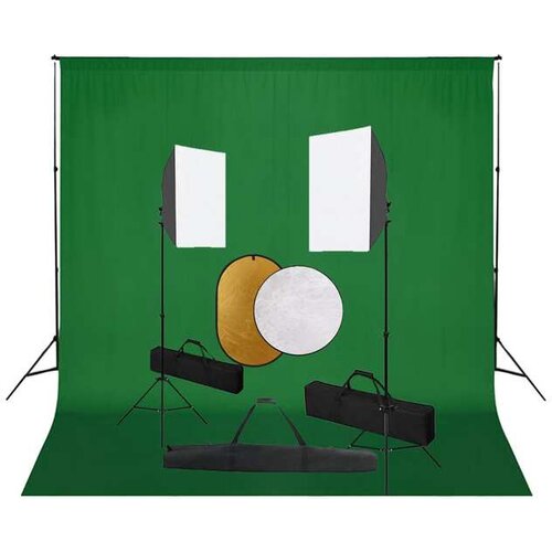  Foto studijski komplet s softboxi, ozadjem in odbojnikom Cene
