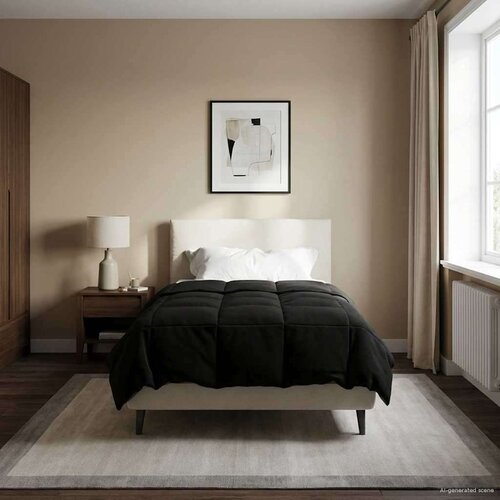  Zimska pokrivača &amp;Scaron;onerisan Crna 155 x 220 cm Mikrovlakna - Crna 155 x 220 cm Slike