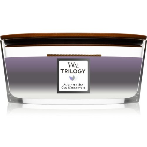 WoodWick Trilogy Amethyst Sky dišeča svečka 610 g unisex Cene