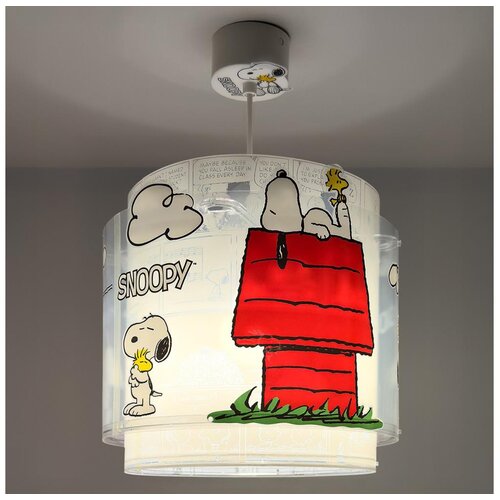 Dalber 76302 - Dečji luster SNOOPY 1xE27/15W/230V bela/crvena Cene