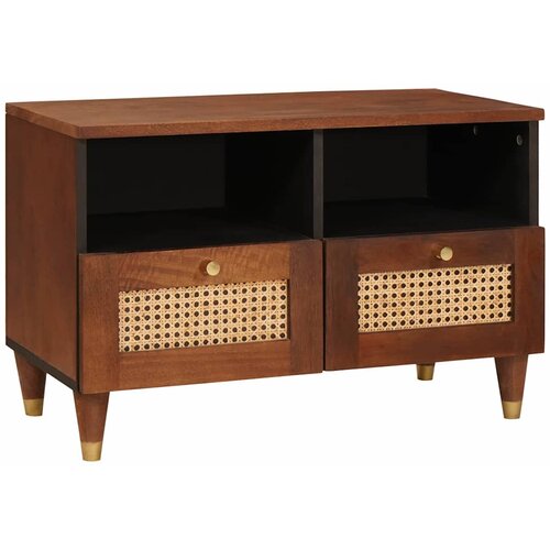 TV ormar s ladicama Smeđa 70 x 33,5 x 46 cm Čvrsto drvo manga Cene