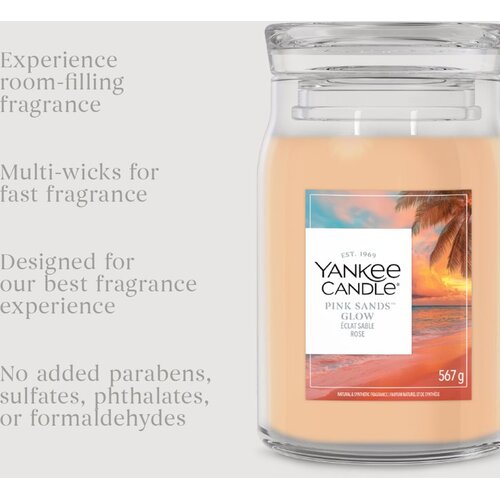 Yankee Candle Pink Sands Glow di&amp;scaron;eča sveča 368 g Slike
