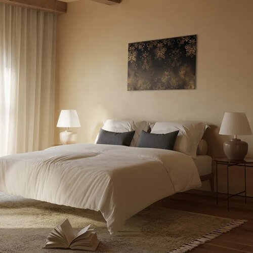  Slika - Baroque Ornaments in Patinated Gold and Browns: Retro Motif 60x40 Standard Slike
