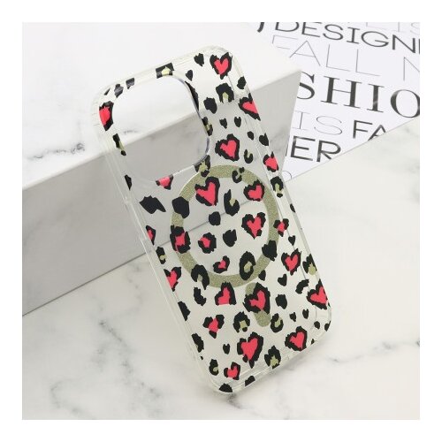  Futrola leopard magsafe za iphone 15 pro (6.1) roze ( F120812 ) Slike