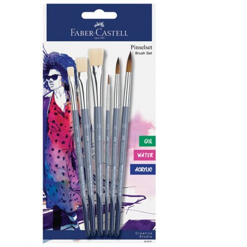  SET KISTOVA OD SINTETIČKIH VLAKANA (ZA RAZNE TEHNIKE) PK6 FABER CASTELL 282891 Cene