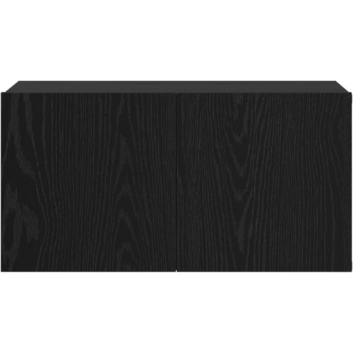VidaXL set TV kabineta Crni hrast Konstruirano drvo Srednji TV kabinet Slike