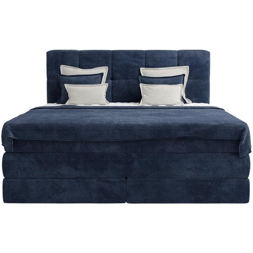 Esposa BOXSPRING POSTELJA 180 cm x 200 cm , tekstil modra Slike