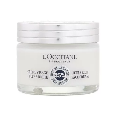 L'occitane Shea Butter Ultra Rich Face Cream negovalna krema za obraz 50 ml za ženske