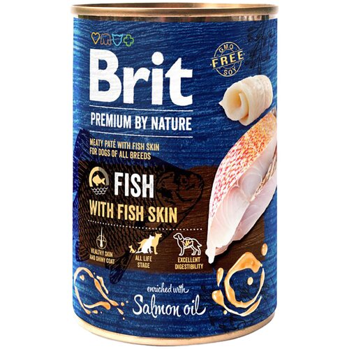 Brit Premium by Nature 6 x 400 g - Ribe z ribjo kožo Slike
