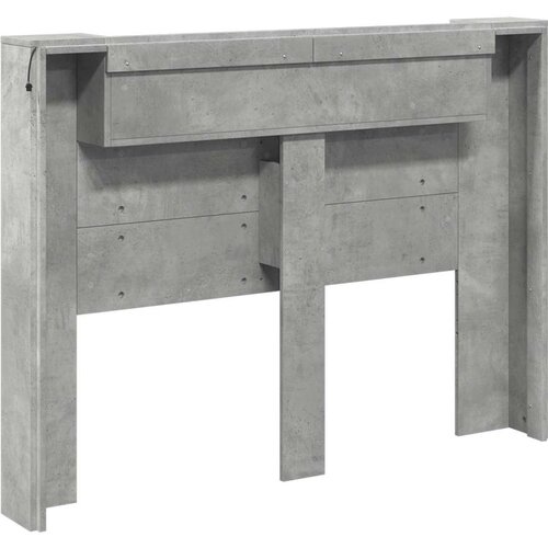  Uzglavlje Betonski sivi 140 x 16 5 x 103 5 cm Konstruirano drvo Slike
