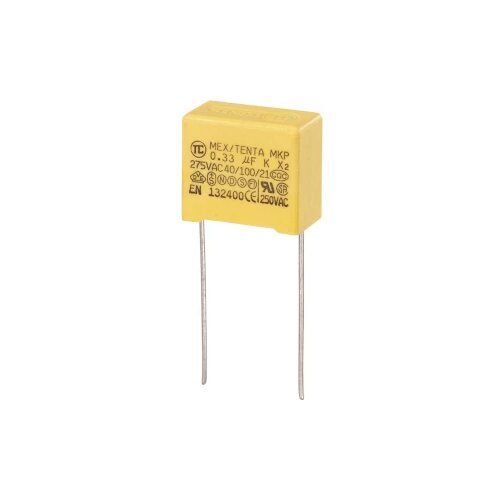 TRU COMPONENTS MKP-X2-radijski kondenzator za uklanjanje smetnji, radijalno ožičen 0.33 µF 275 V/AC 10 % 15 mm (D x Š x V) 18 x 10 x 16 m Cijene