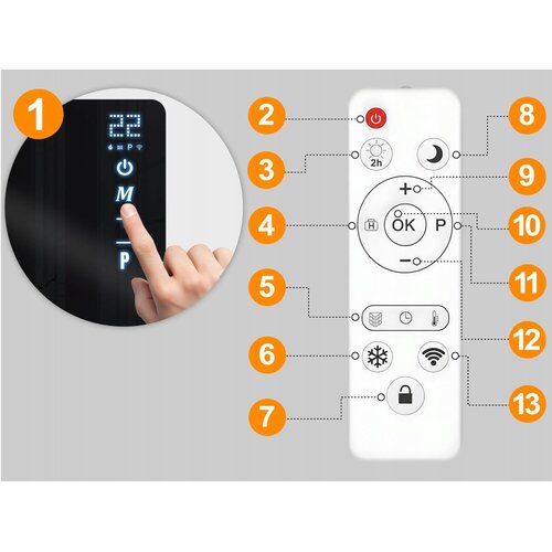 Berdsen BD-985 Wi‑Fi infracrveni grijaći panel 720 W Slike