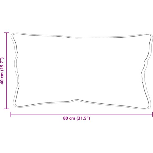 VidaXL Jastuk Bijela 40 x 80 cm 85gsm 100% poliester Slike
