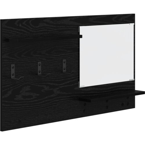 VidaXL Vje&amp;scaron;alica za kapute na zidu Crni hrast 90 x 10 x 50 cm Slike