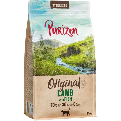 Purizon Sterilised Adult jagnjetina z ribo - brez žit - 2,5 kg Slike