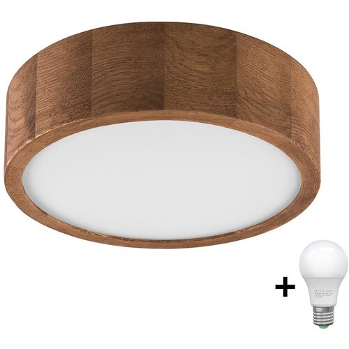  Brilagi - LED stropna svetiljka CARVALHO 1xE27/60W/230V hrast-trešnja Ø 27 cm Cene