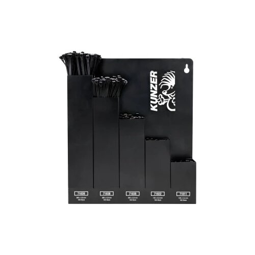 Kunzer 7KBS500 komplet vezica 100 mm, 150 mm, 200 mm, 300 mm, 360 mm crna 500 kom. Cijene