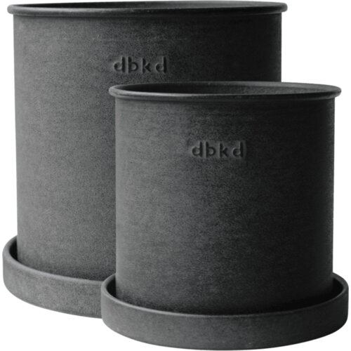  PLANT POT small, 2 seta - black Cene