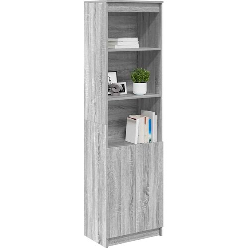  Visoka komoda siva sonome 50x35x180 cm od konstruiranog drva Slike