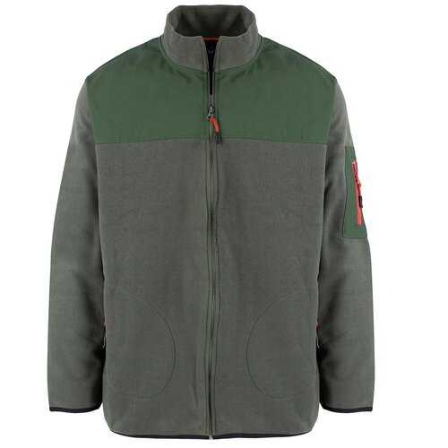Pri Men&amp;#039;s classic warm fleece plus size zip-up sweatshirt Slike